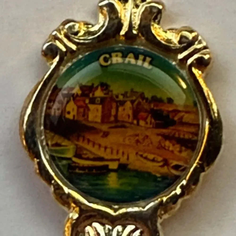 Vintage Stuart Crail Scotland Souvenir Spoon Silver Plated Collector Keepsake Ca